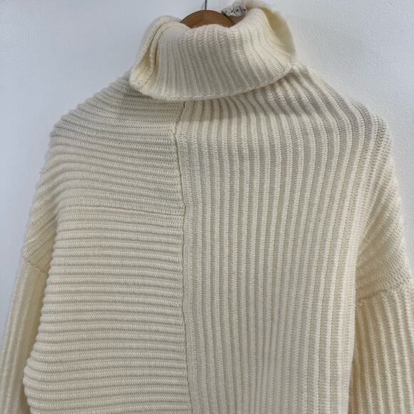 Ministry of Style Wool Blend Drape Knit Sweater Size 2 - Picture 3 of 7